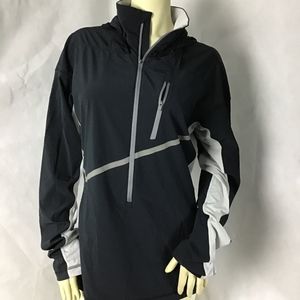 Merrell Zip Up Hooded Jacket Size L Black (B)^